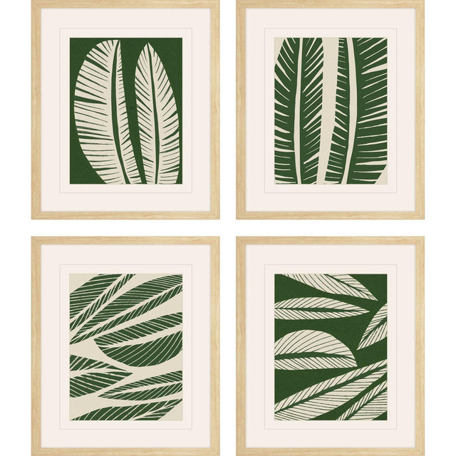 Paragon Tropical Flourish S/4 Green 24 X 20 X 1 Wall Art