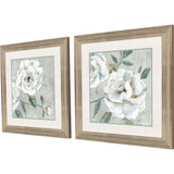 Paragon White Florals S/2 Gray 29 X 29 X 2 Wall Art