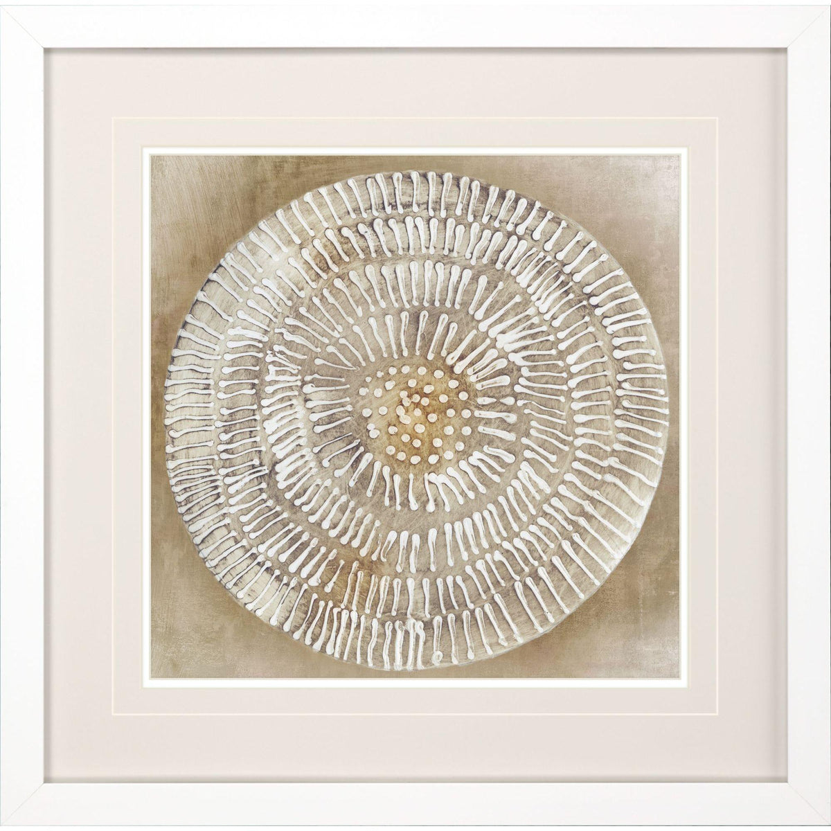 Paragon Emboss Beauty II Beige 30 X 30 X 2 Wall Art