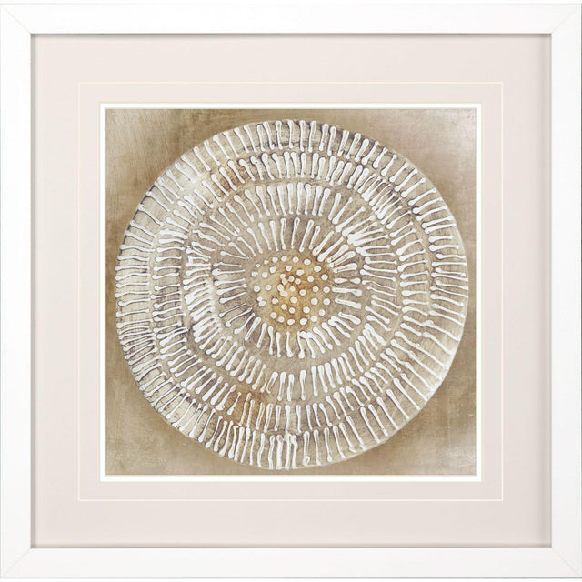 Paragon Emboss Beauty II Beige 30 X 30 X 2 Wall Art