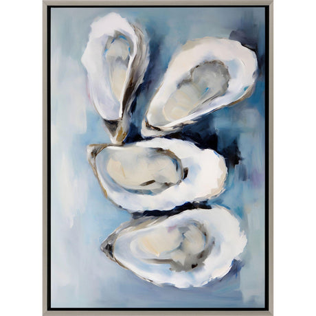 Paragon Four Oysters Blue 36 X 26 X 2 Wall Art