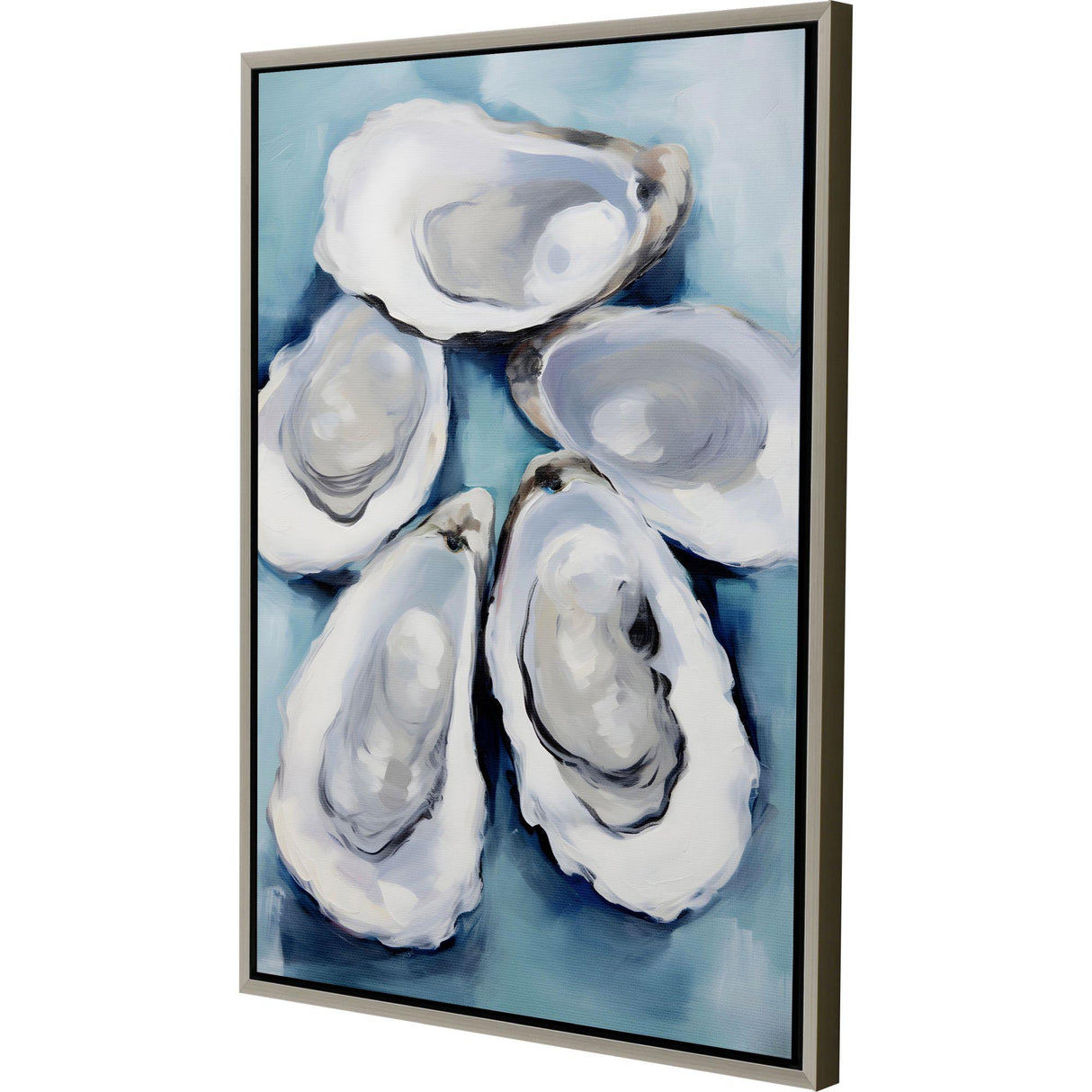 Paragon Five Oysters Blue 36 X 26 X 2 Wall Art