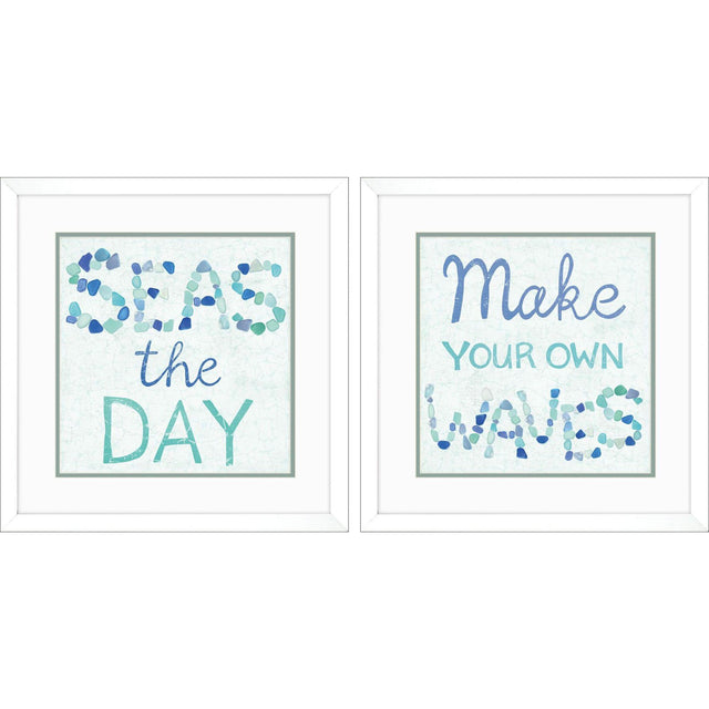 Paragon Coastal Inspire S/2 Blue 17 X 17 X 2 Wall Art