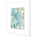 Paragon Aqua Tropical Leaves I Blue 33 X 29 X 2 Wall Art