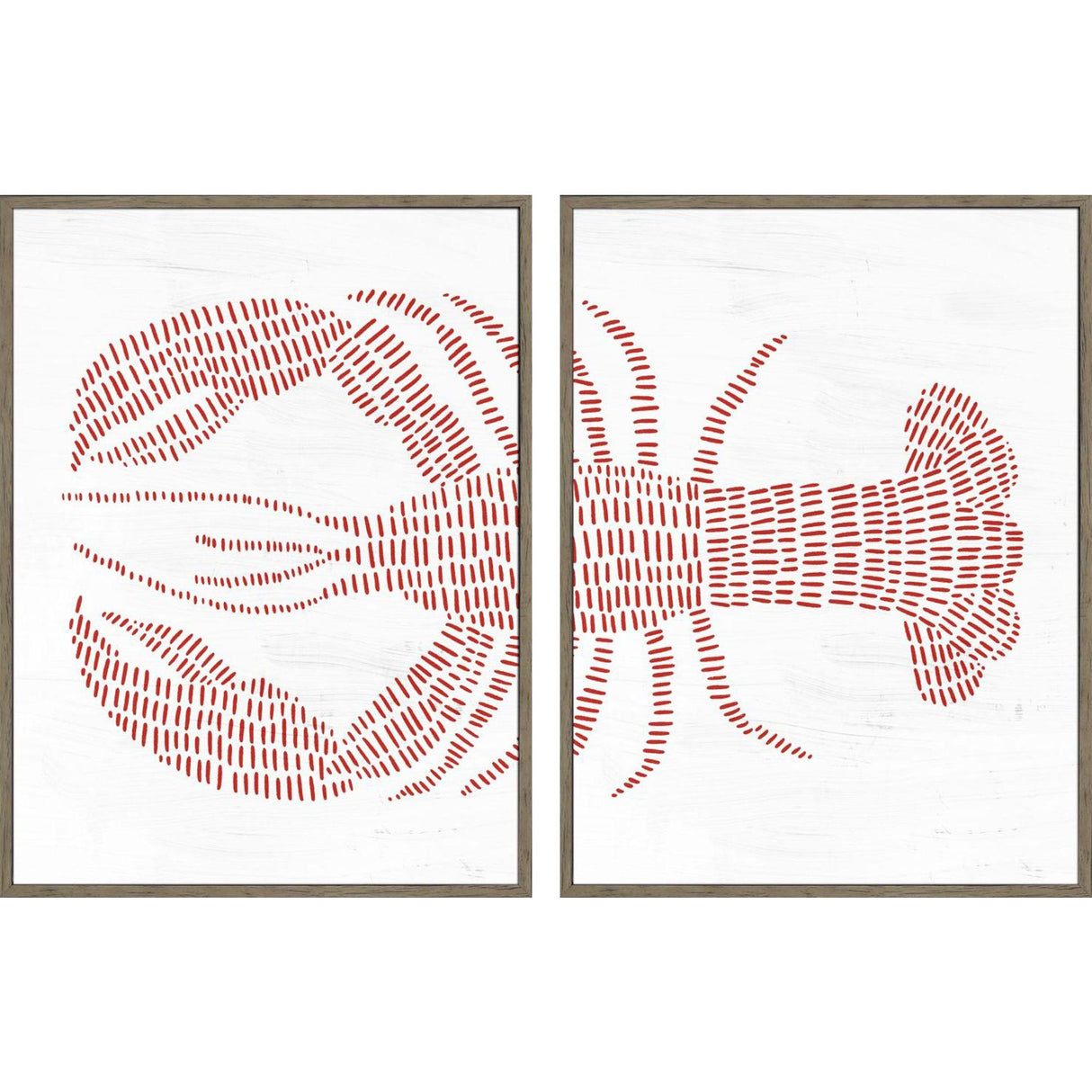 Paragon Spotted Lobster S/2 Red 16 X 12 X 2 Wall Art