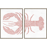 Paragon Spotted Lobster S/2 Red 16 X 12 X 2 Wall Art