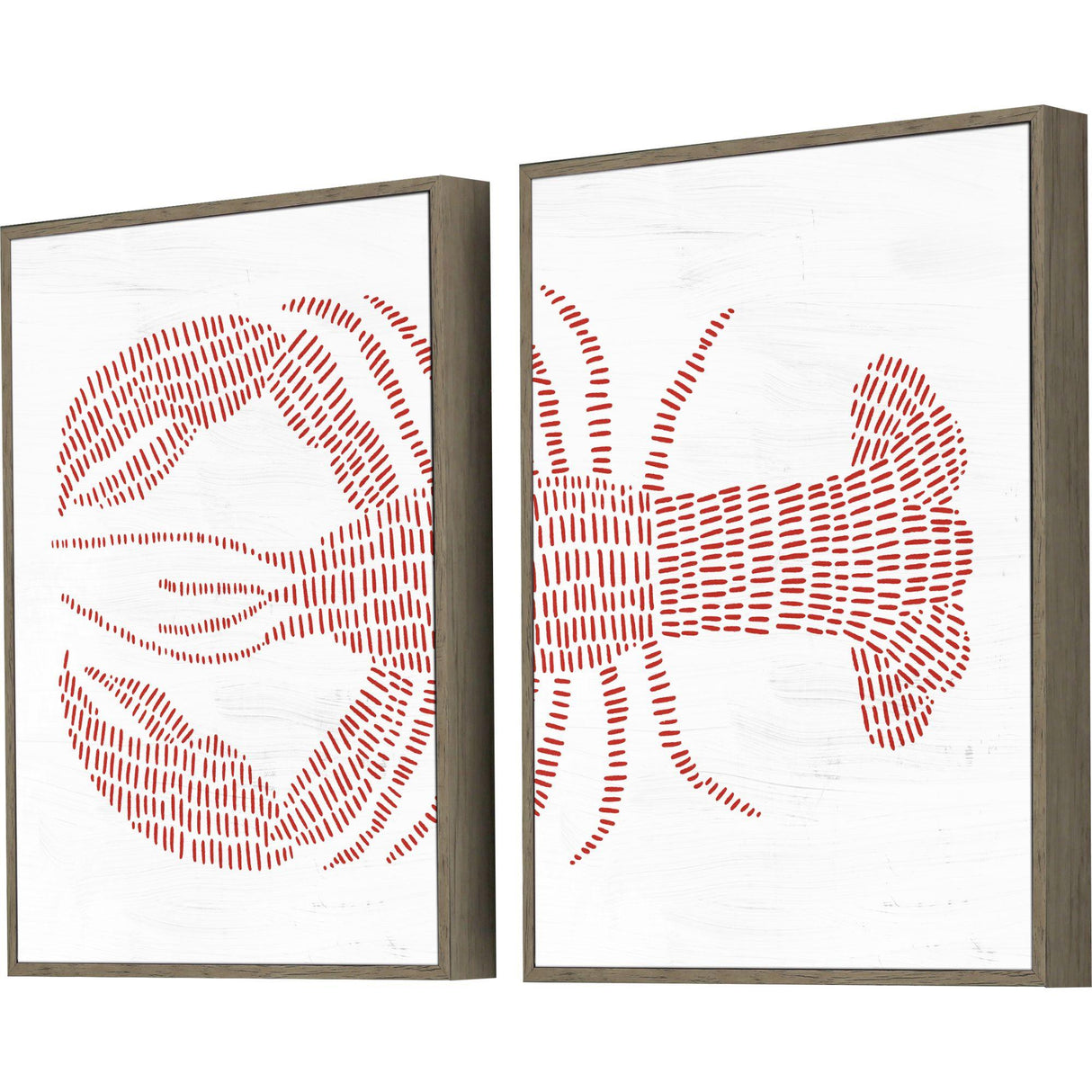 Paragon Spotted Lobster S/2 Red 16 X 12 X 2 Wall Art