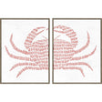Paragon Spotted Crab S/2 Red 16 X 12 X 2 Wall Art