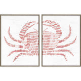 Paragon Spotted Crab S/2 Red 16 X 12 X 2 Wall Art