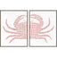 Paragon Spotted Crab S/2 Red 16 X 12 X 2 Wall Art