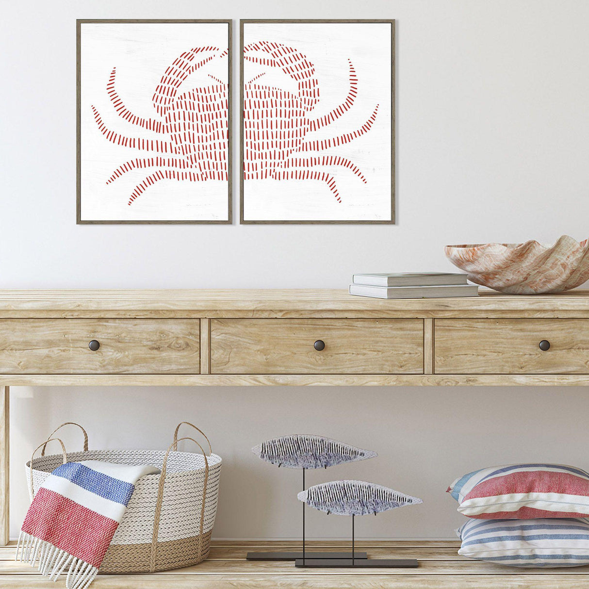 Paragon Spotted Crab S/2 Red 16 X 12 X 2 Wall Art