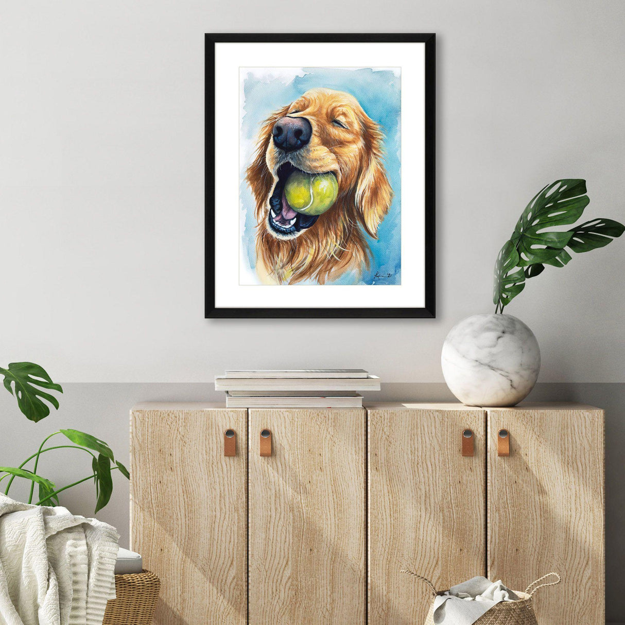 Paragon Ball is Life - Golden Yellow 31 X 25 X 2 Wall Art