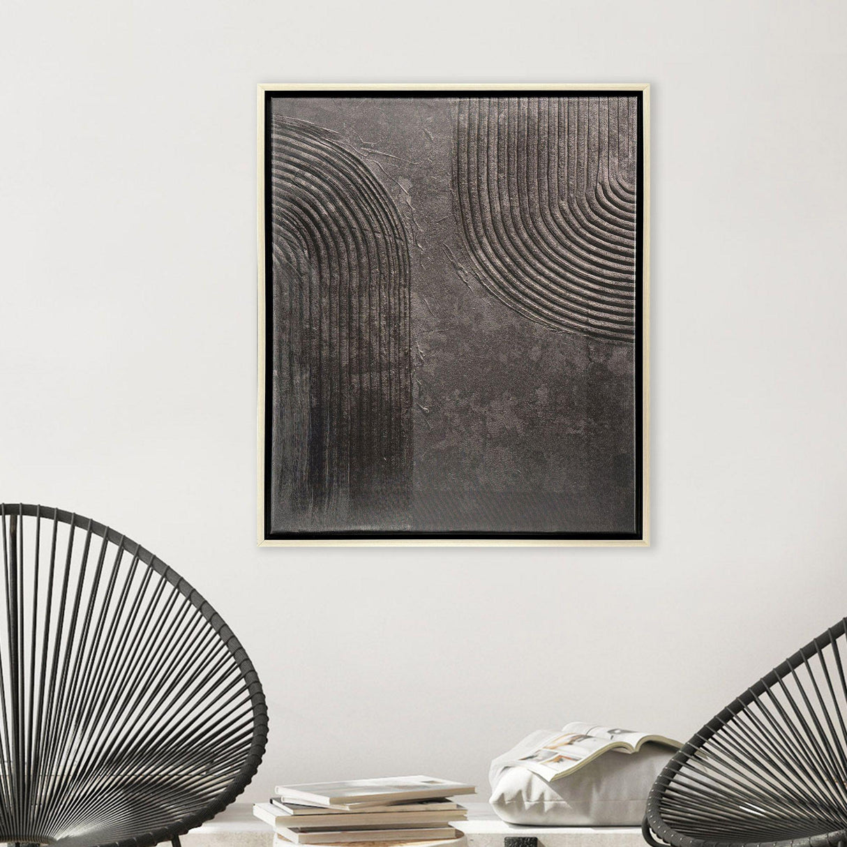 Paragon Embrace I Black 36 X 30 X 2 Wall Art