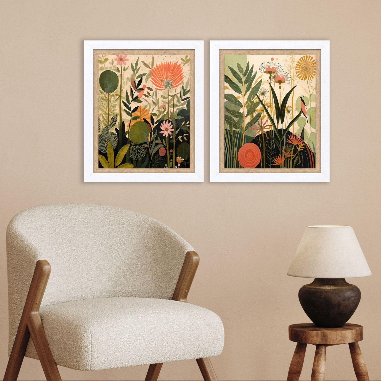 Paragon Botanical Embrace S/2 Green 24 X 20 X 2 Wall Art