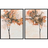 Paragon Textural Trees S/2 Rust 25 X 19 X 2 Wall Art