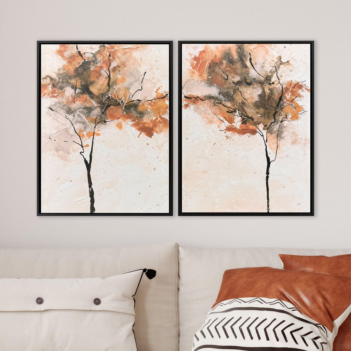 Paragon Textural Trees S/2 Rust 25 X 19 X 2 Wall Art