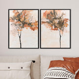 Paragon Textural Trees S/2 Rust 25 X 19 X 2 Wall Art