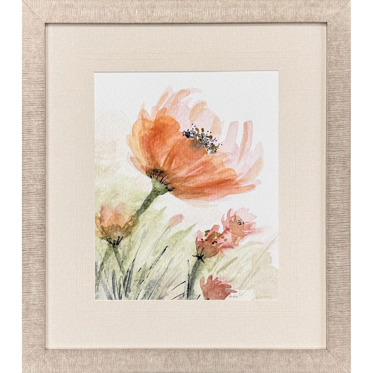 Paragon Perfect Poppies I Orange 32 X 28 X 1 Wall Art