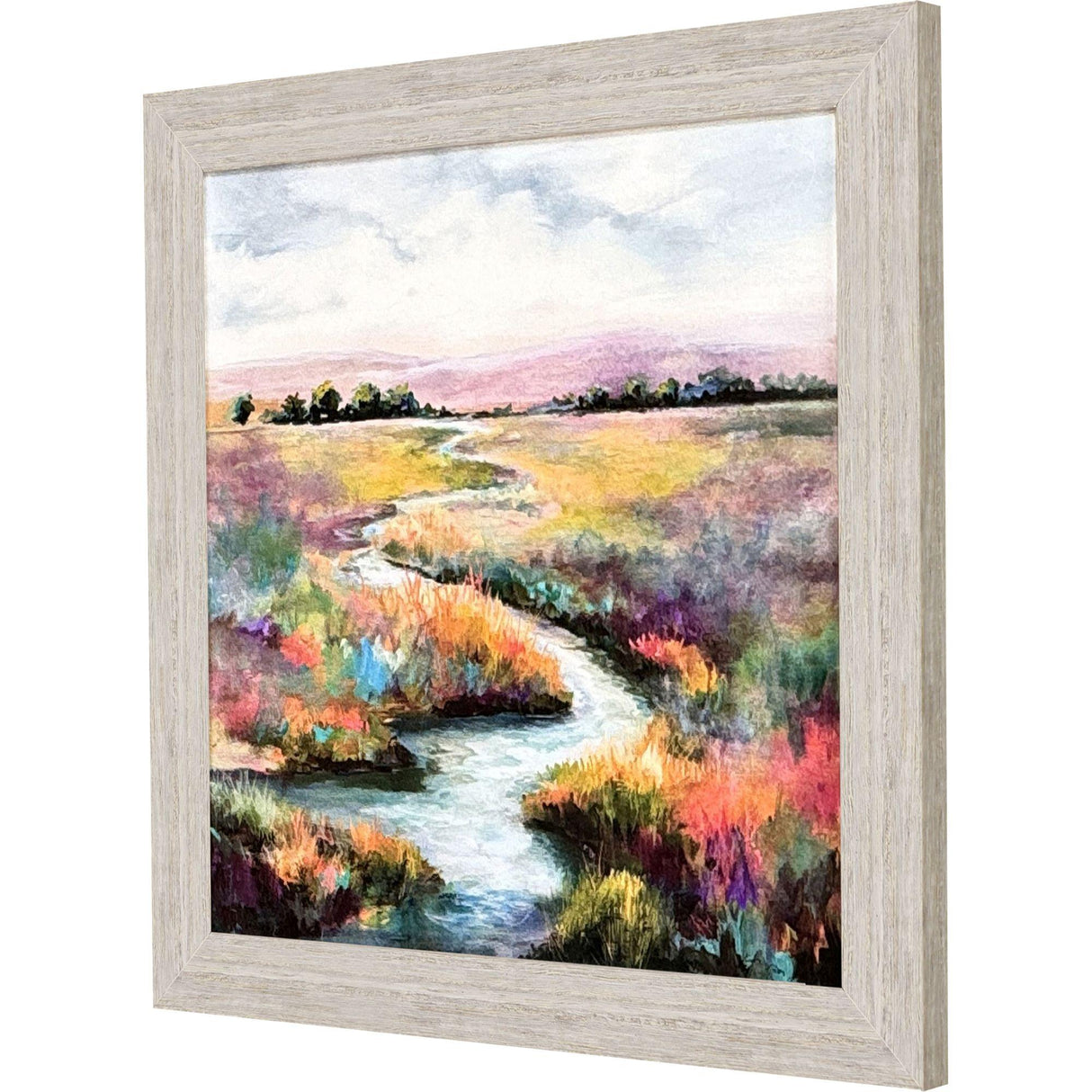 Paragon Meandering Stream Multi 28 X 28 X 2 Wall Art