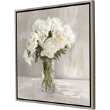 Paragon White Flower Bouquet White 30 X 30 X 2 Wall Art