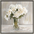 Paragon White Flower Bouquet White 30 X 30 X 2 Wall Art