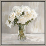 Paragon White Flower Bouquet White 30 X 30 X 2 Wall Art
