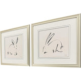 Paragon Illustrative Bunny S/2 Beige 18 X 22 X 1 Wall Art