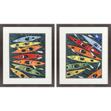 Paragon Colorful Kayaks S/2 Blue 28 X 24 X 2 Wall Art