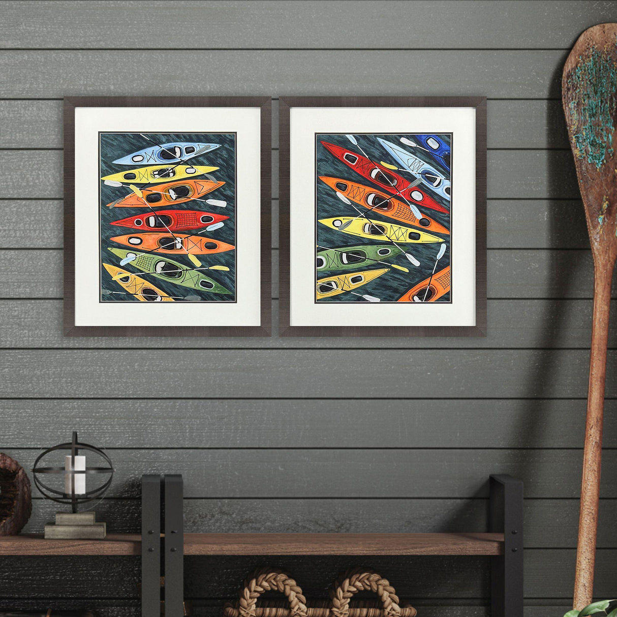 Paragon Colorful Kayaks S/2 Blue 28 X 24 X 2 Wall Art
