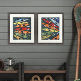 Paragon Colorful Kayaks S/2 Blue 28 X 24 X 2 Wall Art
