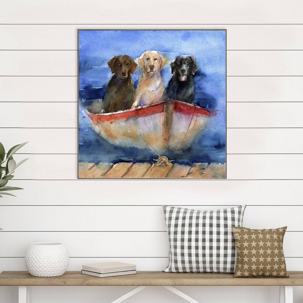 Paragon Boat Labs Blue 25 X 25 X 2 Wall Art