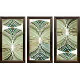Paragon Palm Art Deco S/3 Green 27 X 15 X 1 Wall Art