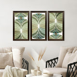 Paragon Palm Art Deco S/3 Green 27 X 15 X 1 Wall Art
