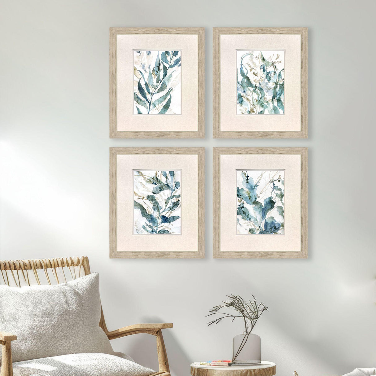 Paragon Underwater Botany S/4 Blue 27 X 23 X 1 Wall Art