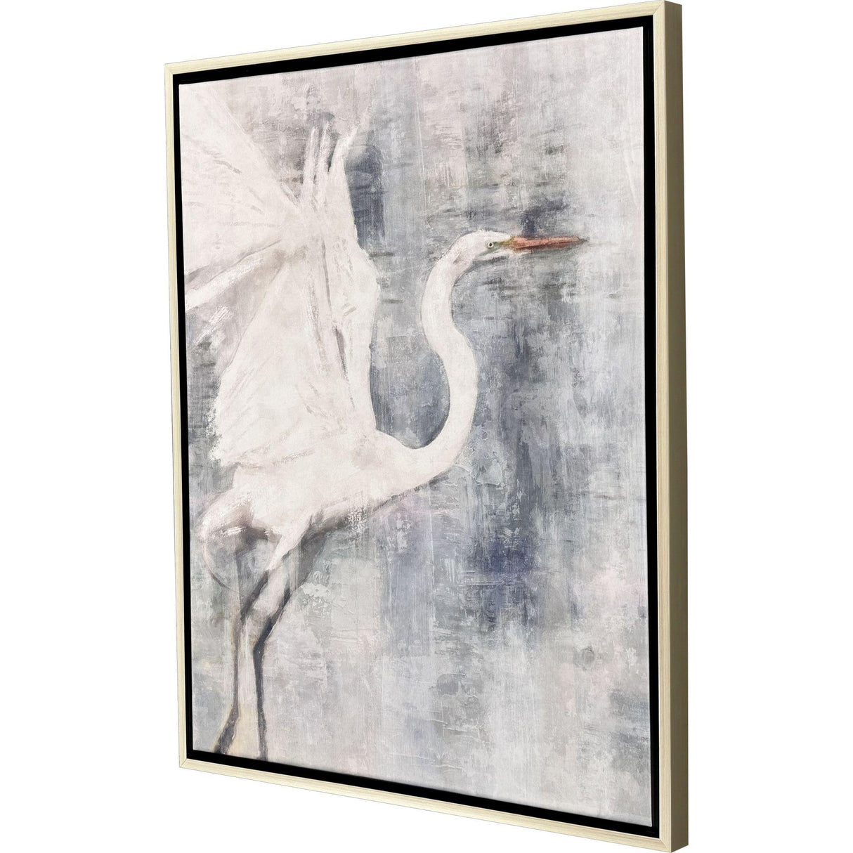 Paragon Glacier Heron I Gray 36 X 30 X 2 Wall Art