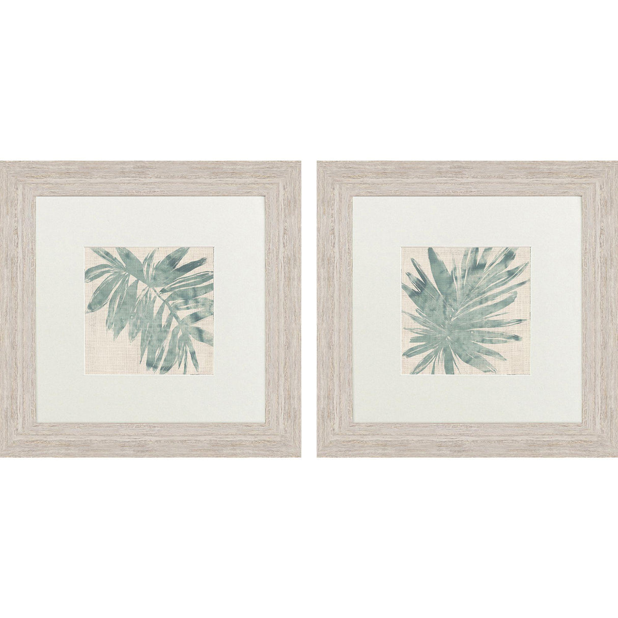 Paragon Burlap Ocean Palm I S/2 Green 22 X 22 X 2 Wall Art
