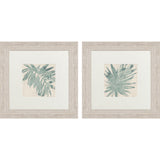 Paragon Burlap Ocean Palm I S/2 Green 22 X 22 X 2 Wall Art