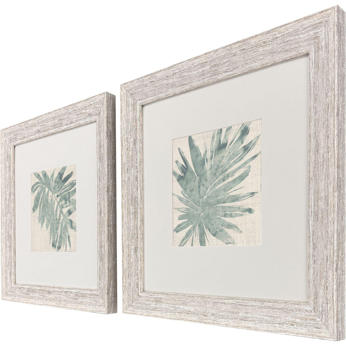 Paragon Burlap Ocean Palm I S/2 Green 22 X 22 X 2 Wall Art