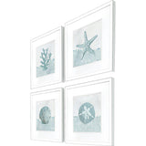 Paragon Coastal Mosaic S/4 Blue 19 X 19 X 2 Wall Art