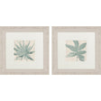 Paragon Burlap Ocean Palm II S/2 Green 22 X 22 X 2 Wall Art