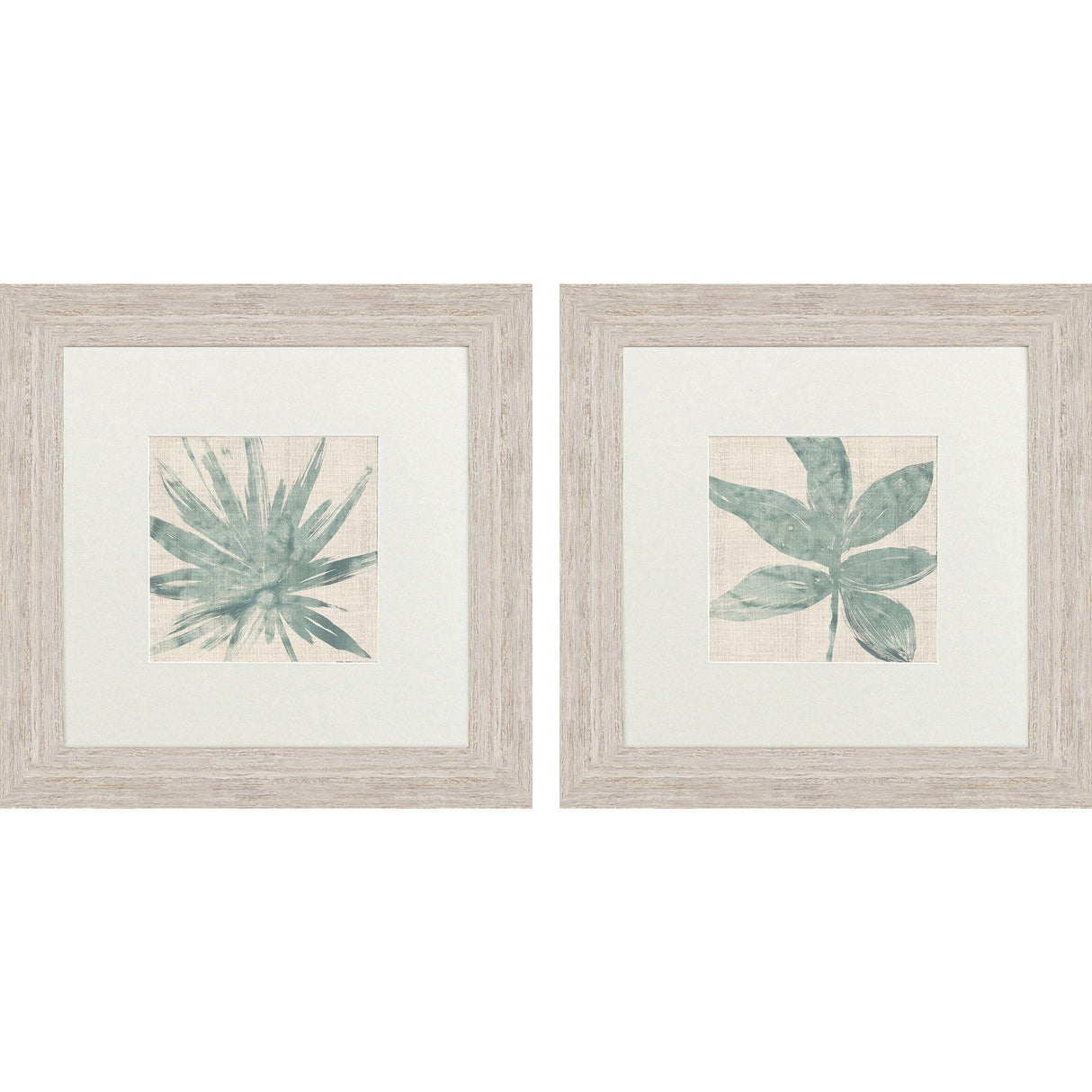 Paragon Burlap Ocean Palm II S/2 Green 22 X 22 X 2 Wall Art
