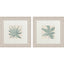 Paragon Burlap Ocean Palm II S/2 Green 22 X 22 X 2 Wall Art
