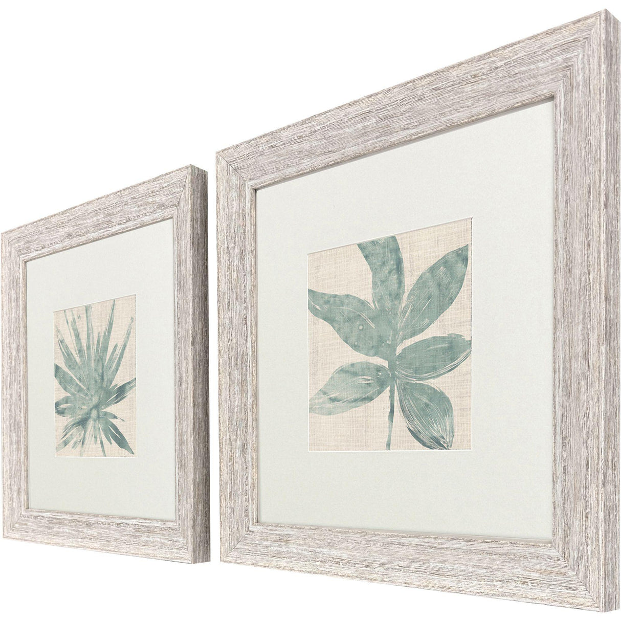 Paragon Burlap Ocean Palm II S/2 Green 22 X 22 X 2 Wall Art