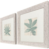 Paragon Burlap Ocean Palm II S/2 Green 22 X 22 X 2 Wall Art