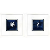 Paragon Turtle Seahorse S/2 Blue 23 X 23 X 2 Wall Art