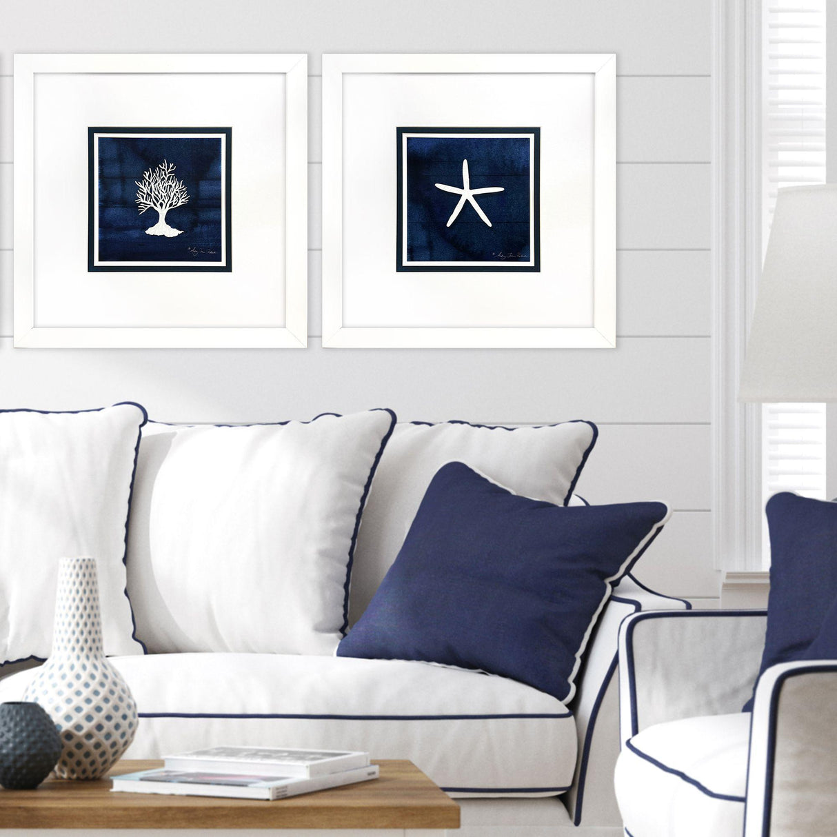 Paragon Coral Starfish S/2 Blue 23 X 23 X 2 Wall Art