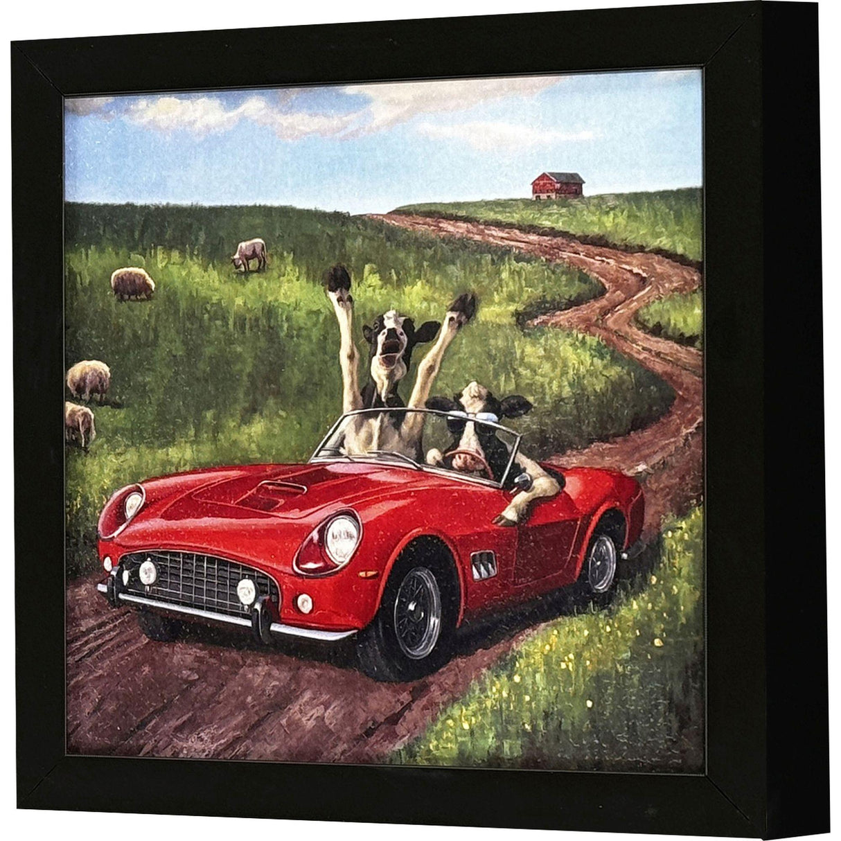 Paragon The Runaways Red 11 X 11 X 2 Wall Art
