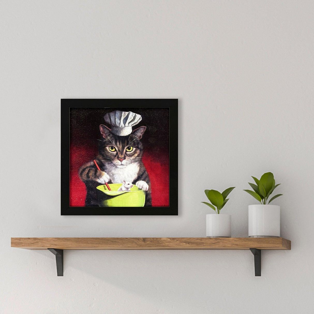 Paragon Guest for Dinner Red 11 X 11 X 2 Wall Art