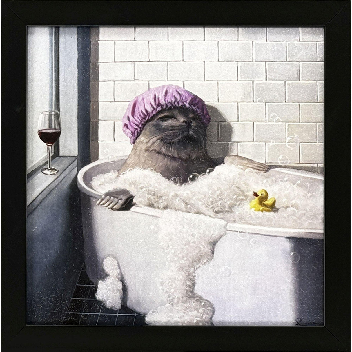 Paragon Bubble Bath Red 11 X 11 X 2 Wall Art