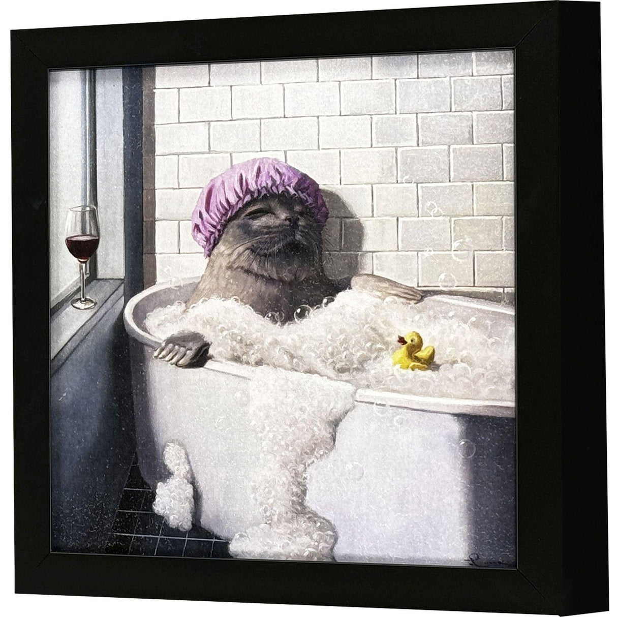 Paragon Bubble Bath Red 11 X 11 X 2 Wall Art